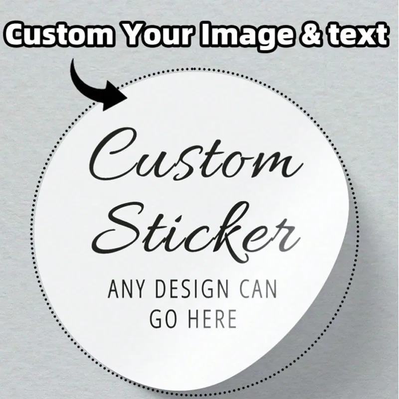 Label Sticker Round - Adesivi rotondi personalizzati, etichette personalizzate, adesivi