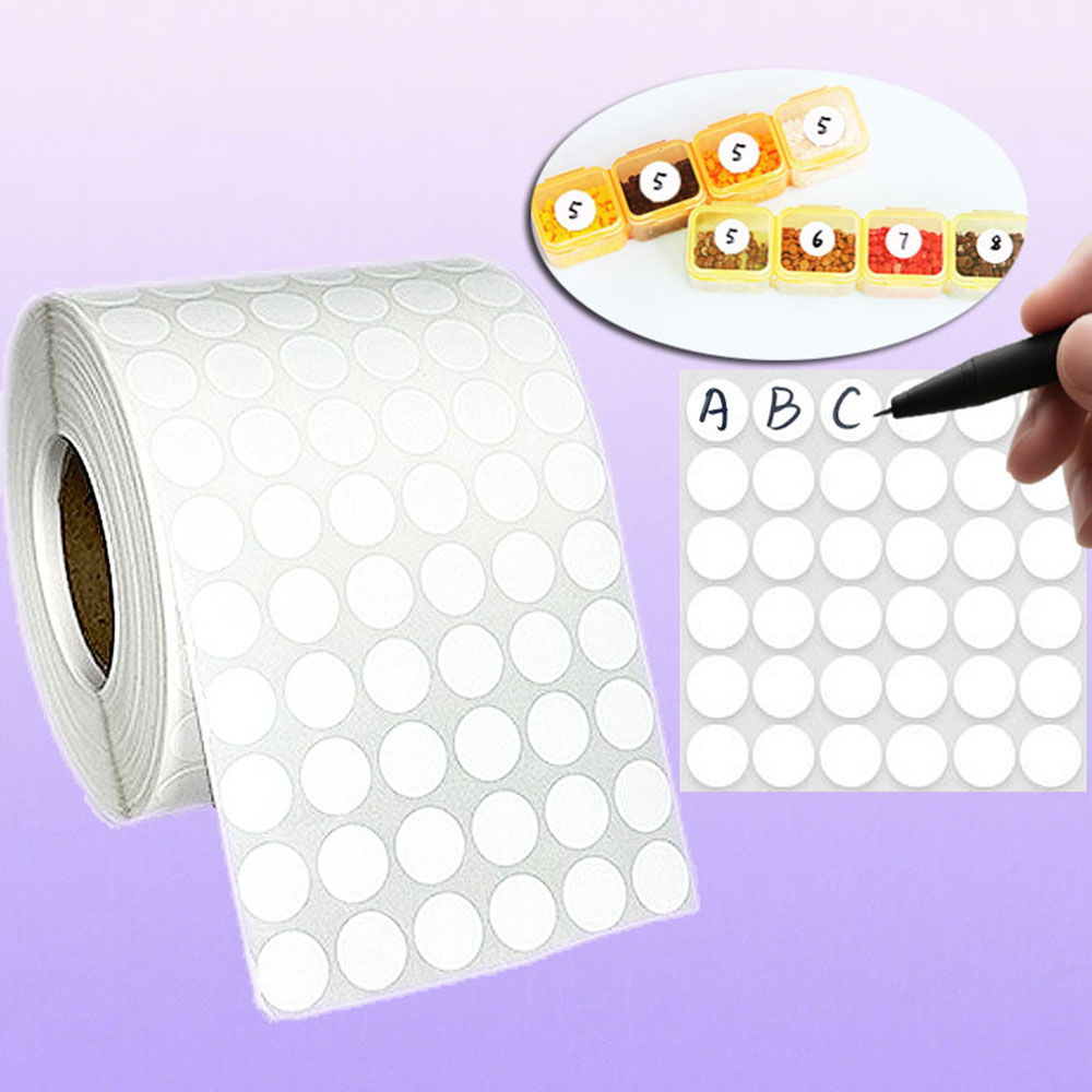 Label Sticker Round - Strumenti per pittura con diamanti Etichette