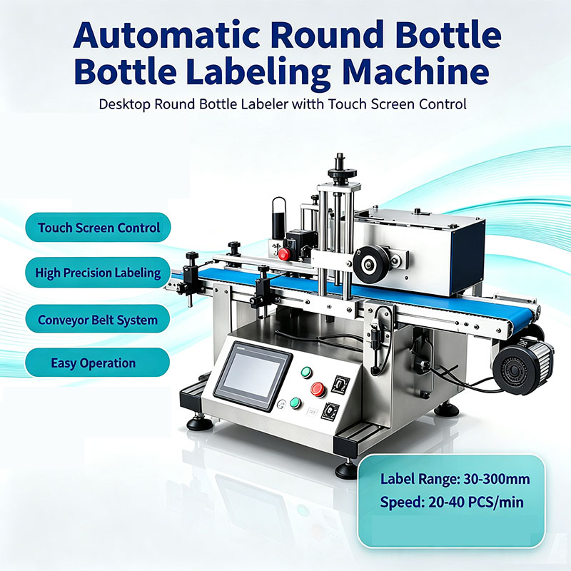 Label Sticker Round - Macchina Etichettatrice Automatica per Bottiglie di