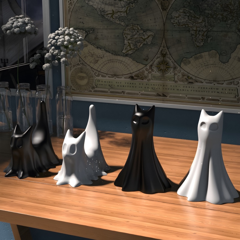 Gatto fantasma Halloween Ornam - Candle Making Equipment recensione e prezzo